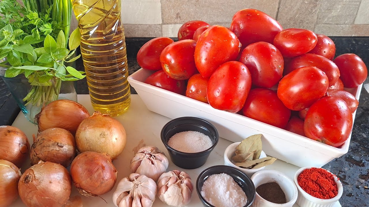 Molho de Tomate Caseiro para Congelar | Produção com 12kg de Tomate