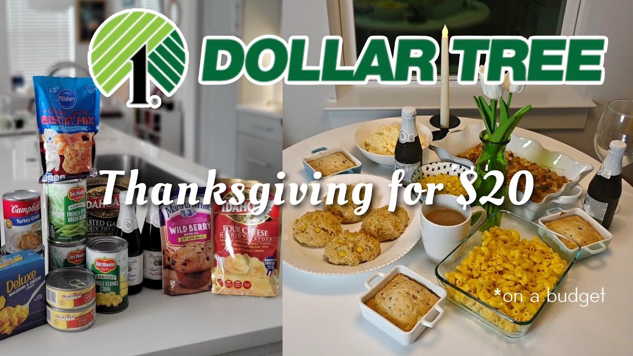 Dollar Tree Thanksgiving dinner for $20 - on a budget, 5 dishes, serves 4 in 2024