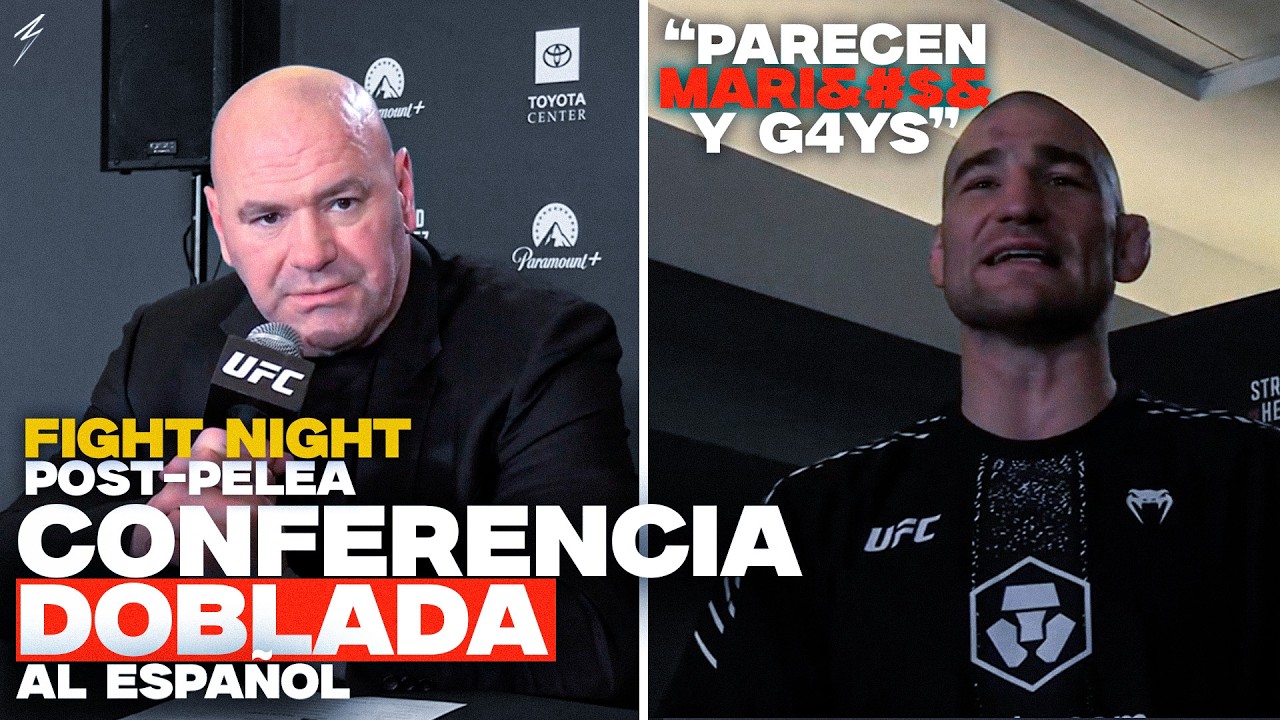 SEAN STRICKLAND SILENCIADO Y DANA WHITE LO DEFIENDE | UFC FIGHT NIGHT CONFERENCIA EN ESPAÑOL