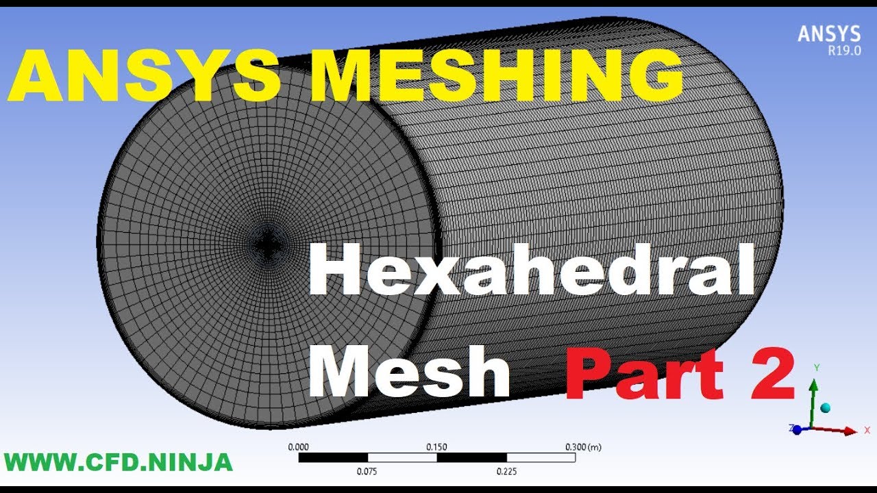 ✅ ANSYS MESHING - Hexahedral Mesh - Pipe - Part 2/2