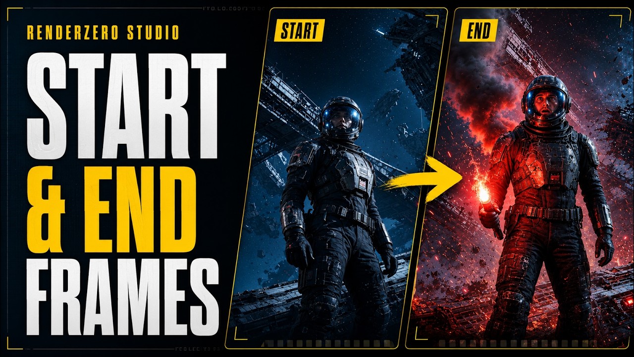 Урок по RenderZero Studio: Видео с начальным и конечным кадрами