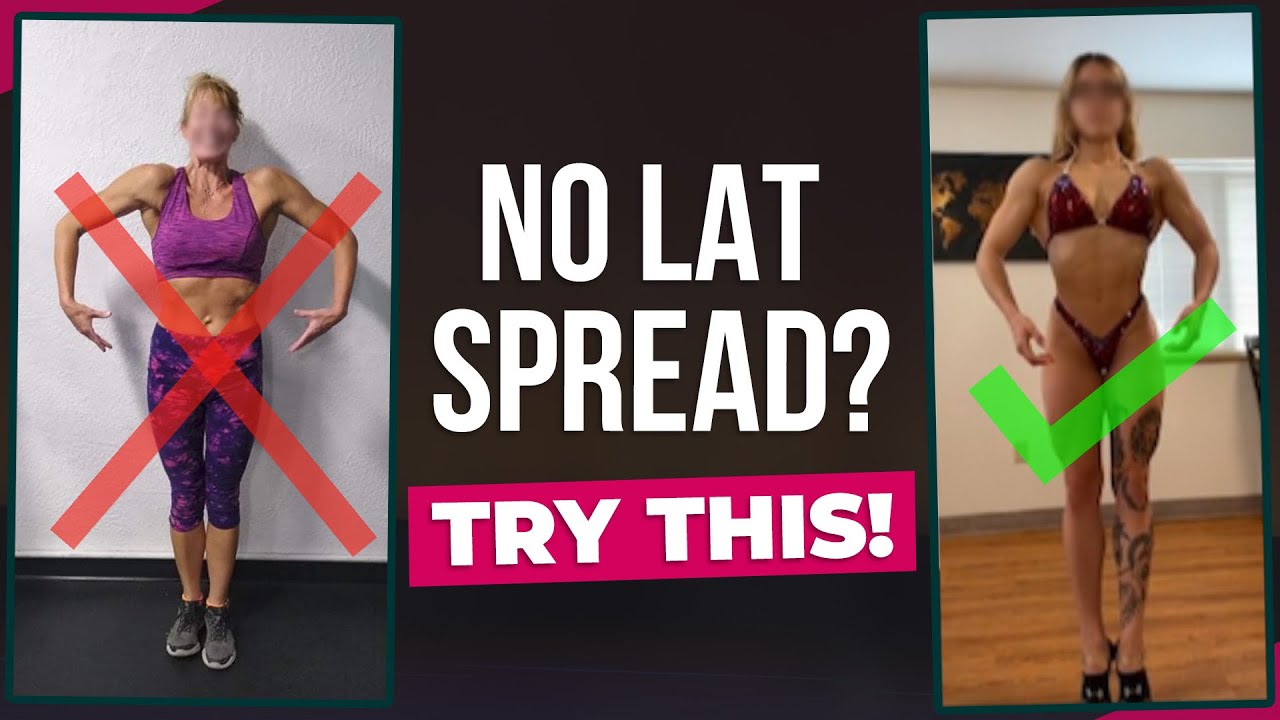 HOW TO FLARE YOUR LATS - Practice Exercise INCLUDED!  | Figure Competition Lat Spread