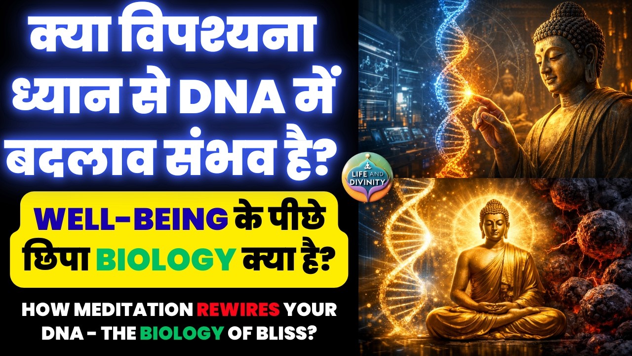 क्या विपश्यना ध्यान सच में DNA बदलता है? | Well-being के पीछे छिपा Biology क्या है? Biology of Bliss