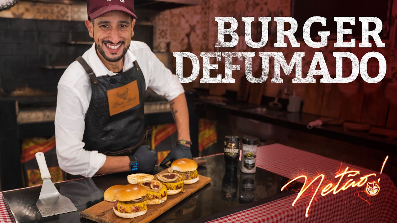 Como fazer Burger Defumado no PitSmoker | Netão! Bom Beef #67