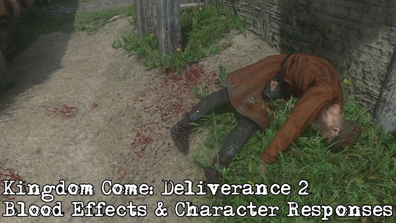 Kingdom Come: Deliverance II - Efectos de sangre y reacciones de los personajes