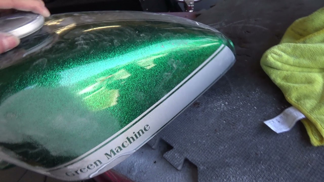 Sportster fuel tank dent repair.