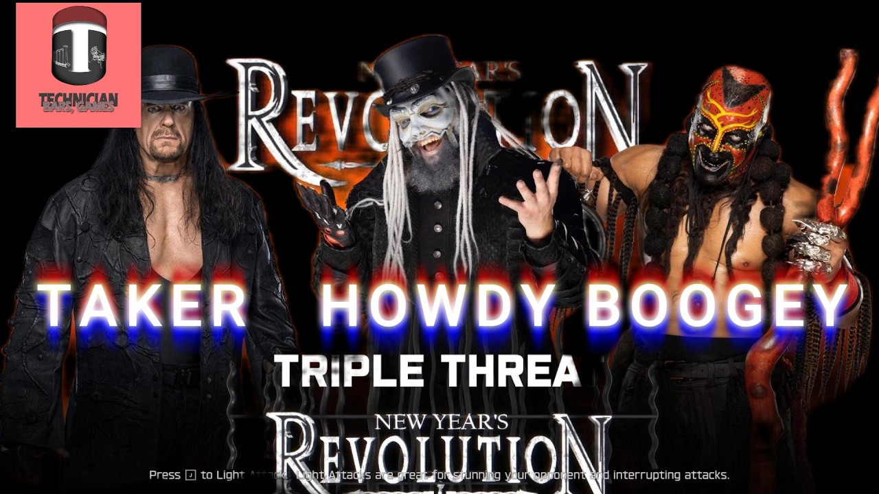 Triple Threat of Darkness: Uncle Howdy vs Boogeyman vs Undertaker #wwe2k25