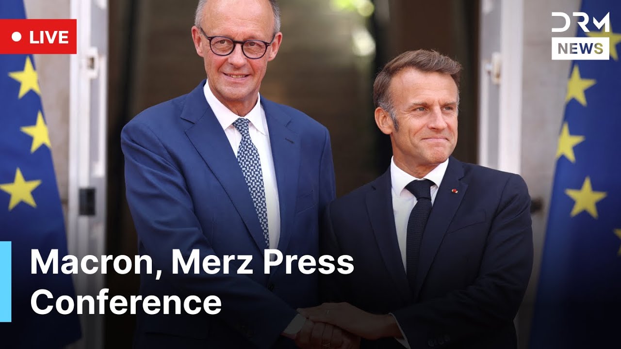 LIVE: France's Macron & Germany's Merz Hold a News Conference After Joint Cabinet Meeting | AC1G