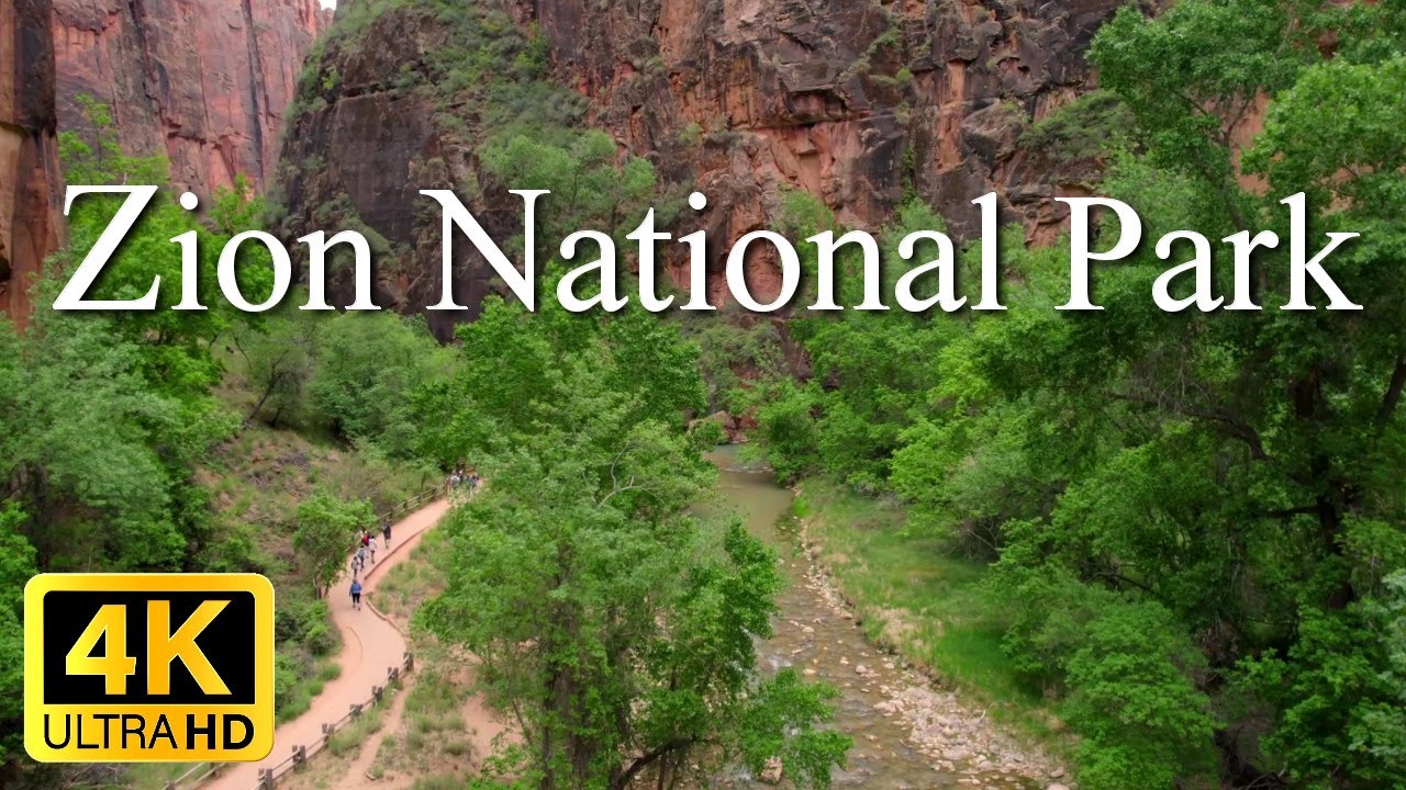 Zion National Park, Utah, USA, Relaxing Music Along With Beautiful Nature Videos, HD 4K VIDEO