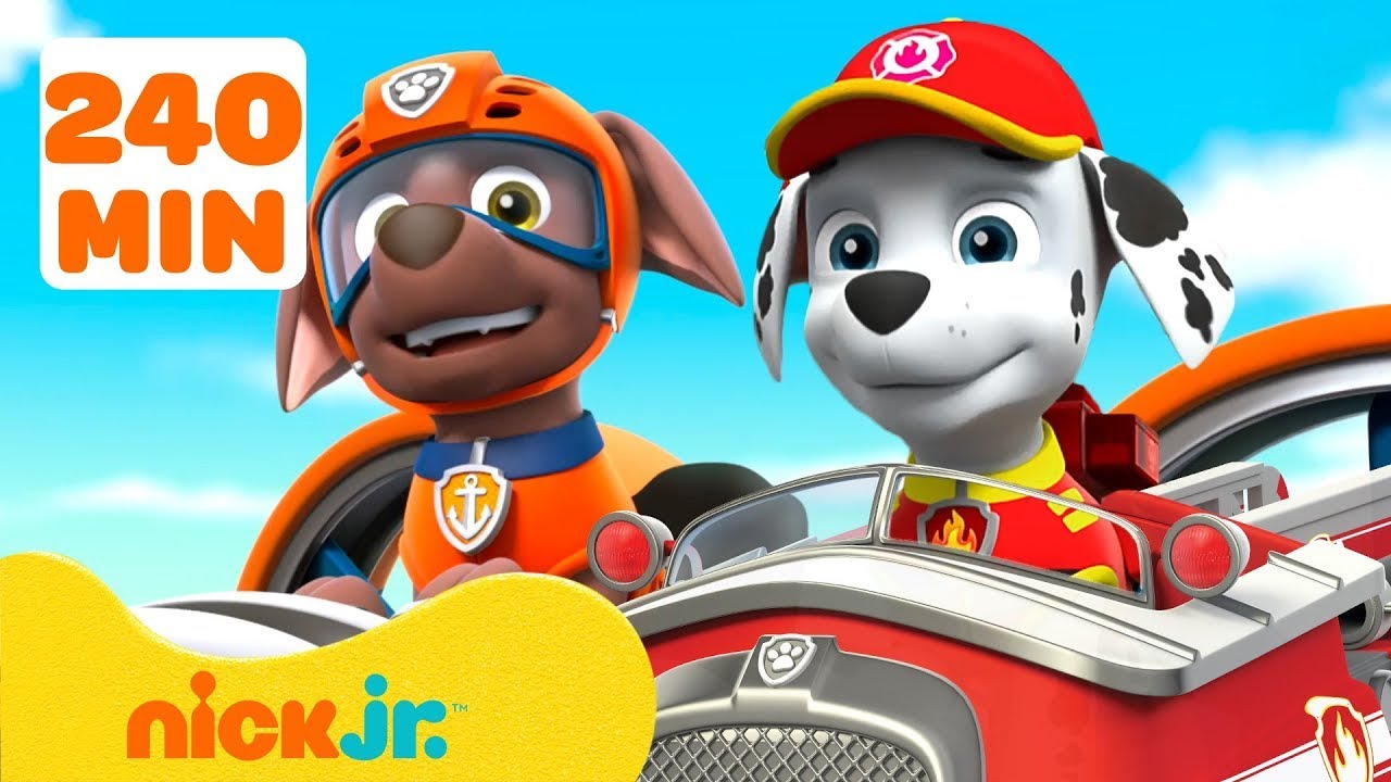 Psi Patrol | Dołączcie do Psiego Patrolu na 240 minut! Razem z Marshallem i Zumą 🚒 | Nick Jr. Polska