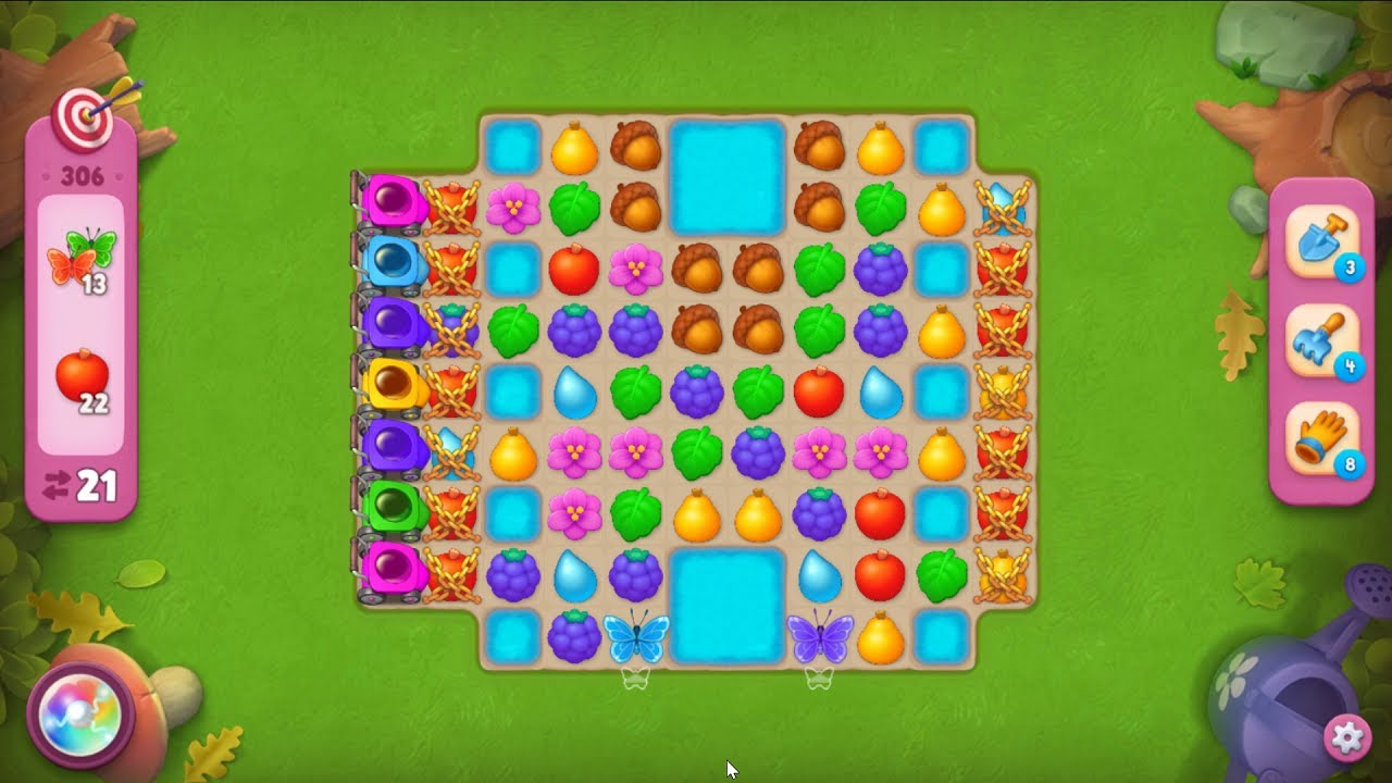 Gardenscapes Challenge level 306 Gameplay #Bubunka