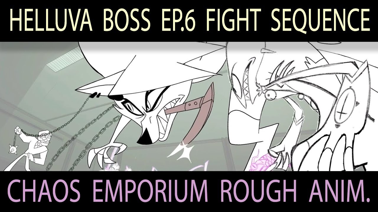 HELLUVA BOSS EP. 6 FIGHT SCENE ROUGH ANIMATION