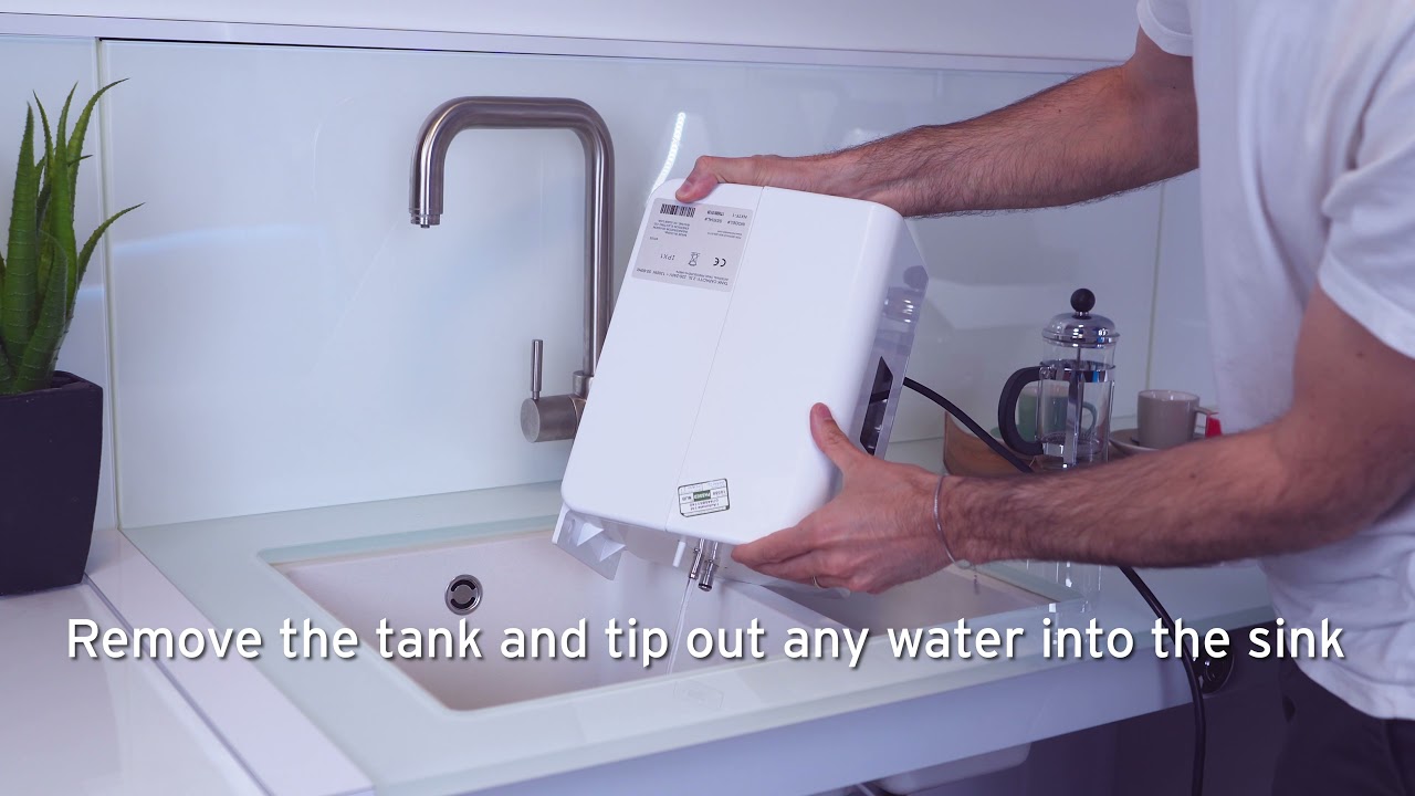How to empty water from the InSinkErator NeoTank
