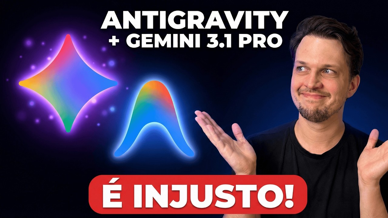 Antigravity com Gemini 3.1 Pro é INJUSTO (App Completo em 3 Prompts)
