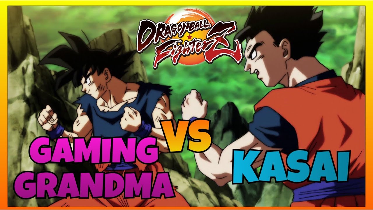 DBFZ - GAMINGGRANDMA vs KASAI gameplays (Base Goku, SSJ Goku, Android 17 vs Fusion Bros, A. Gohan)