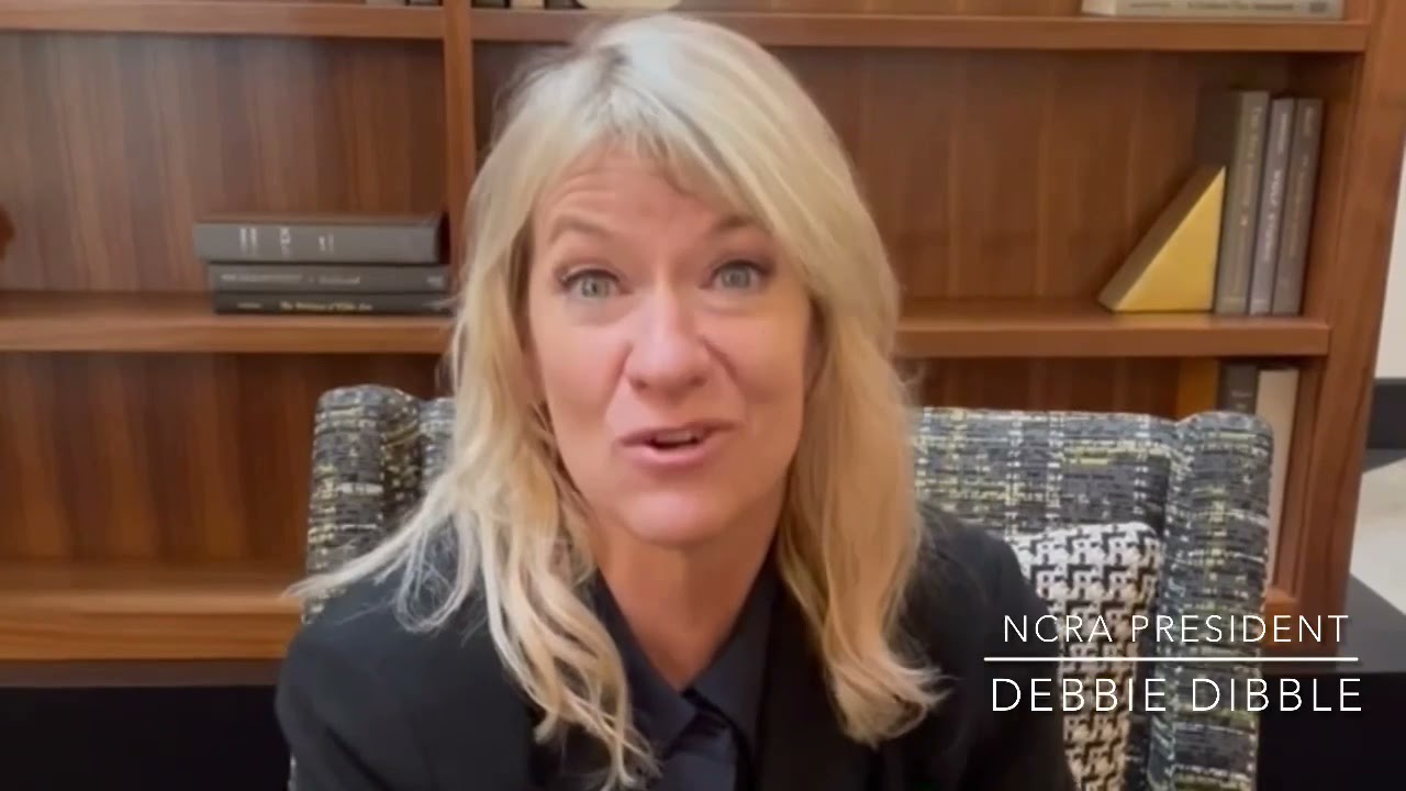A special message from President Debbie Dibble to court reporting students | NCRA