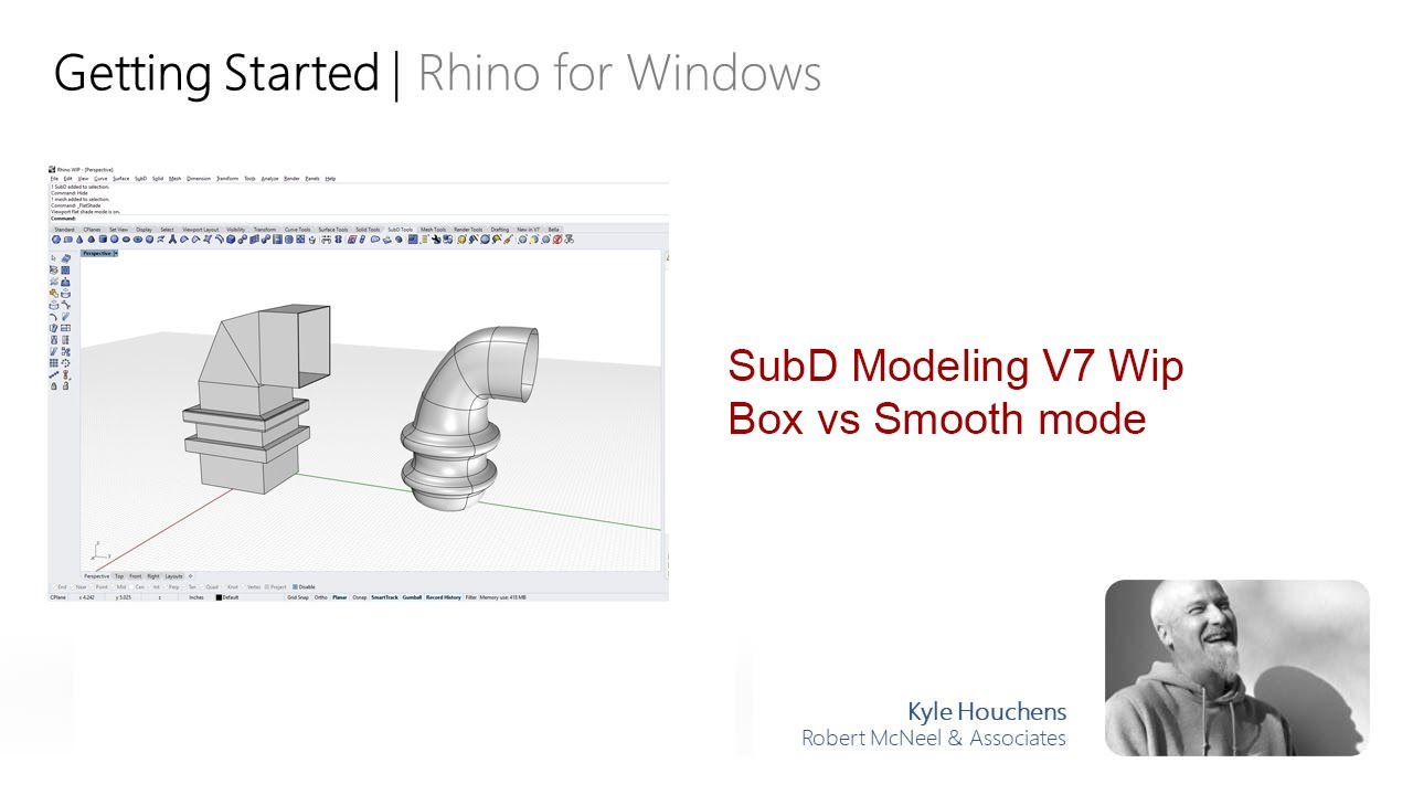 Box vs Smooth Mode in Rhino3d