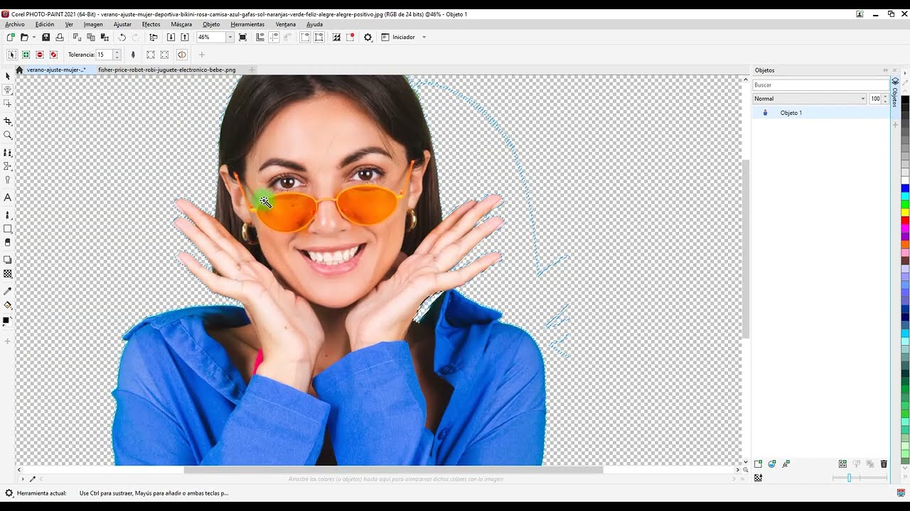 ¿Cómo remover fondo de imagen con Corel Photo Paint ?