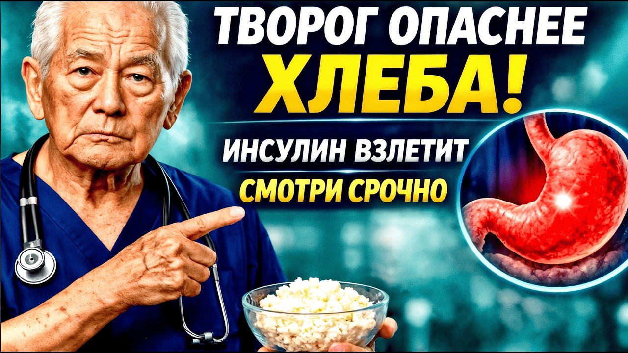 ВРОДЕ ПОЛЕЗНО, НО ТВОРОГ МОЖЕТ ПОДНЯТЬ ИНСУЛИН КАК САХАР? / ЭТУ ТАЙНУ СКРЫВАЛИ ГОДАМИ