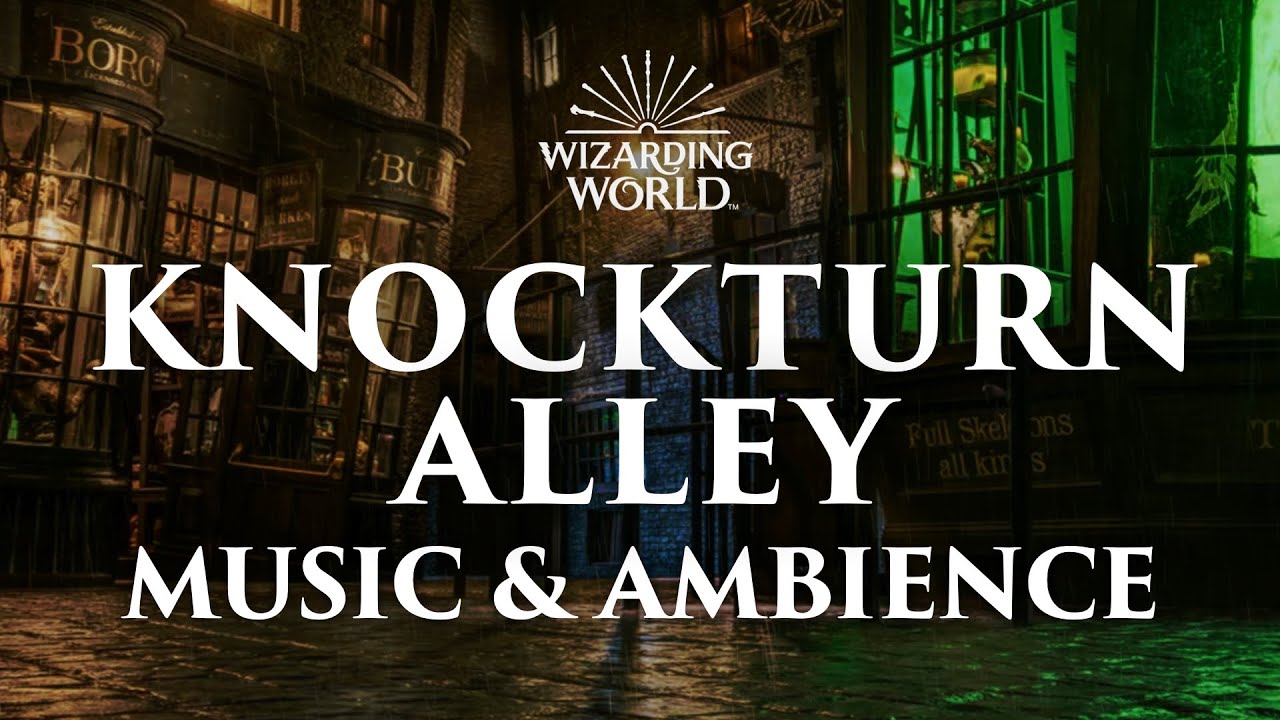 Knockturn Alley | Harry Potter Music & Ambience - Chilling Music with Spooky Ambience and Rainstorms