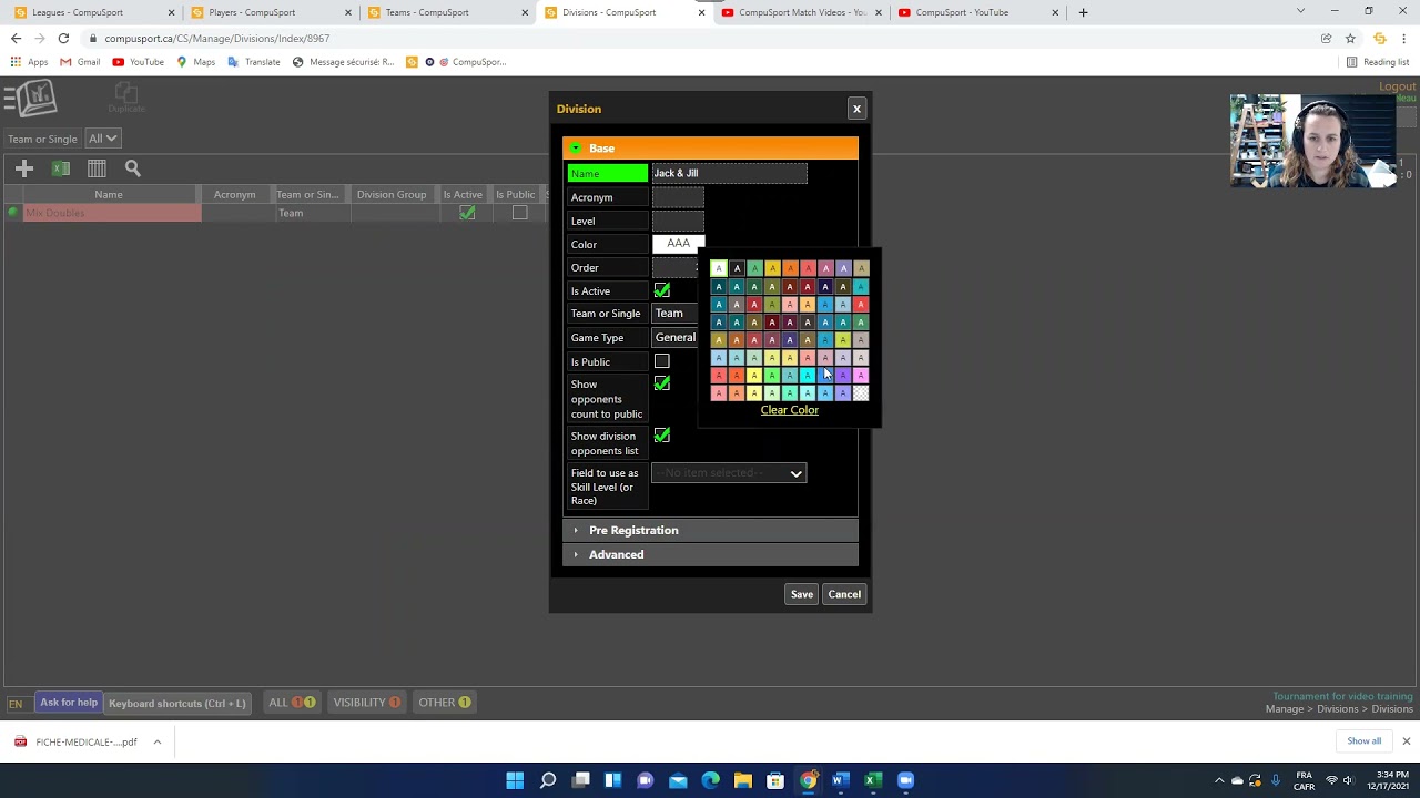How to set up a tournament on CompuSport