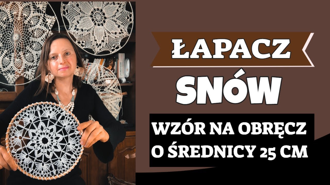 KWIATOWY ŁAPACZ SNÓW NA OBRĘCZ O ŚREDNICY 25 CM CZ 2 TUTORIALU