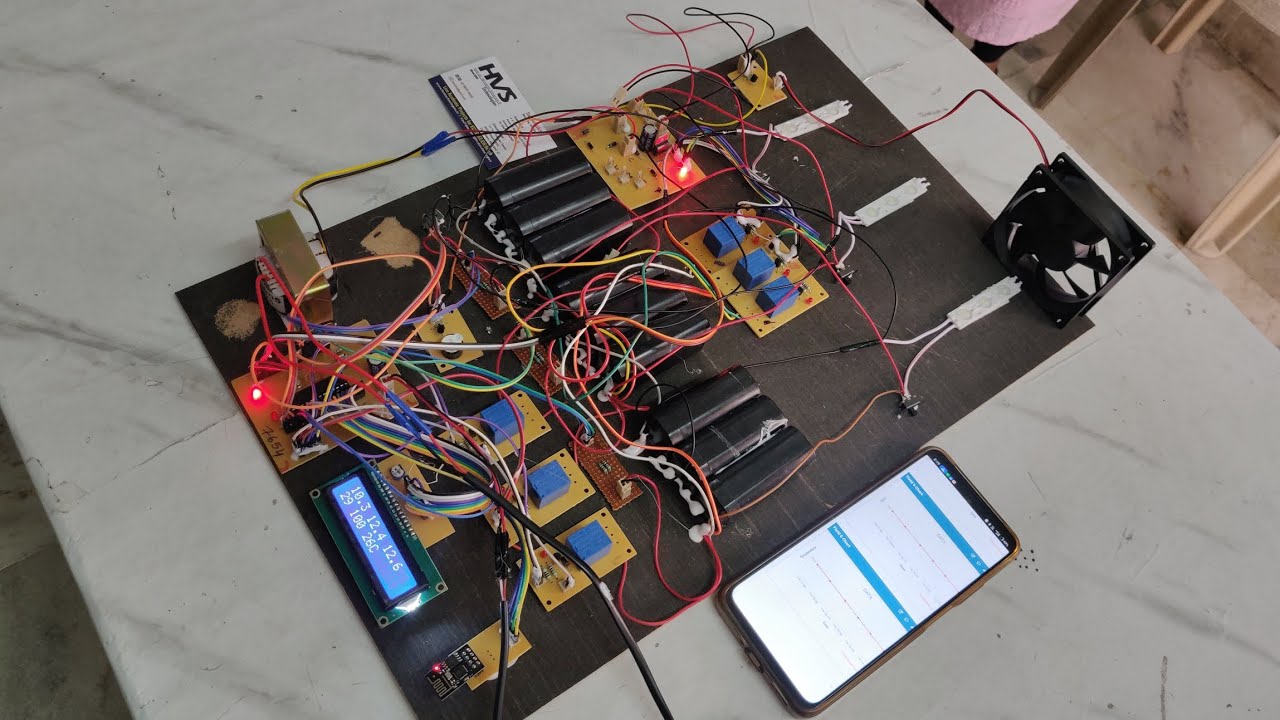 Система управления батареями на основе IoT — мониторинг заряда и защита от возгорания 🔥 с активно...