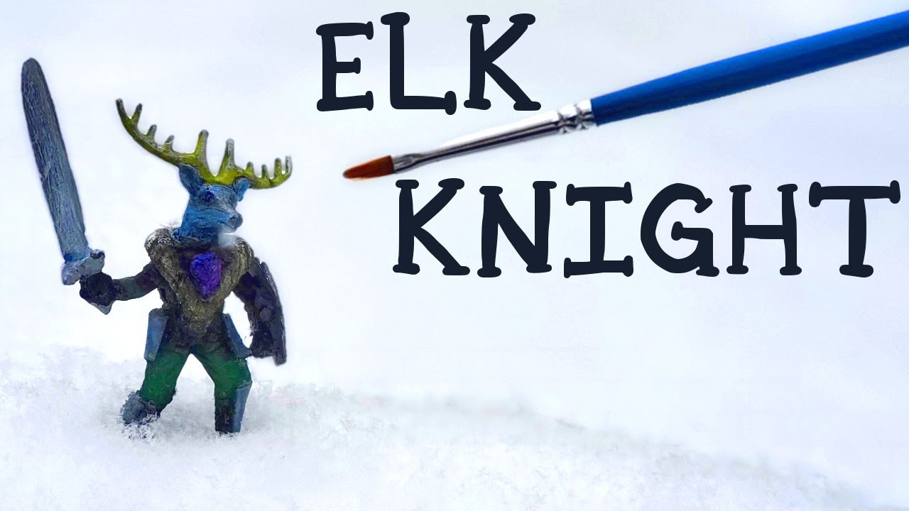 Making an ELK KNIGHT Miniature by Kitbashing Plastic Toys