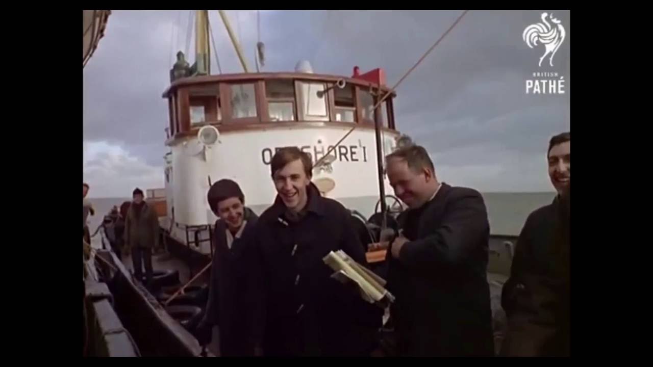 Radio Caroline 1965 | Rare video footage | A young Tony Blackburn