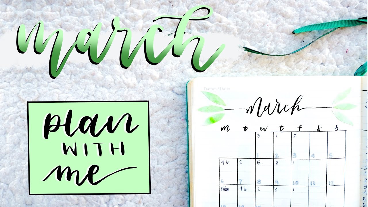 Plan With Me || March Bullet Journal Setup