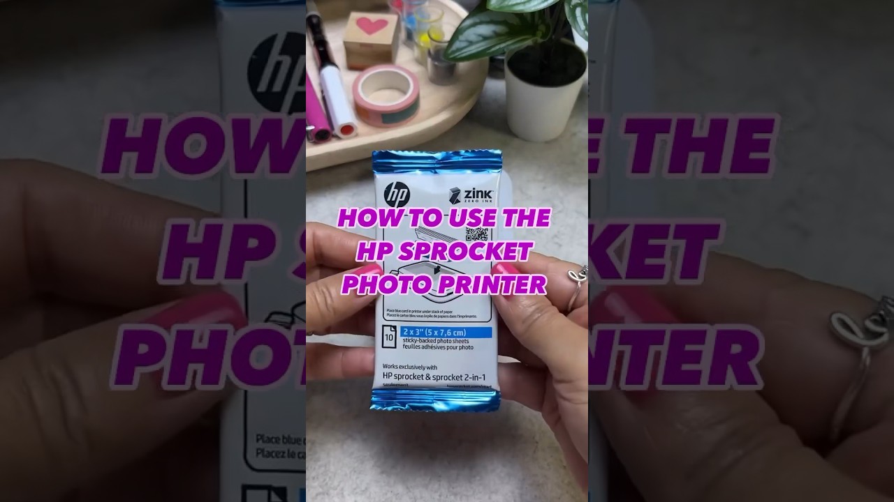 Having a photo printer is a great fun way to add photos to your planner pages. HP Sprocket 200
