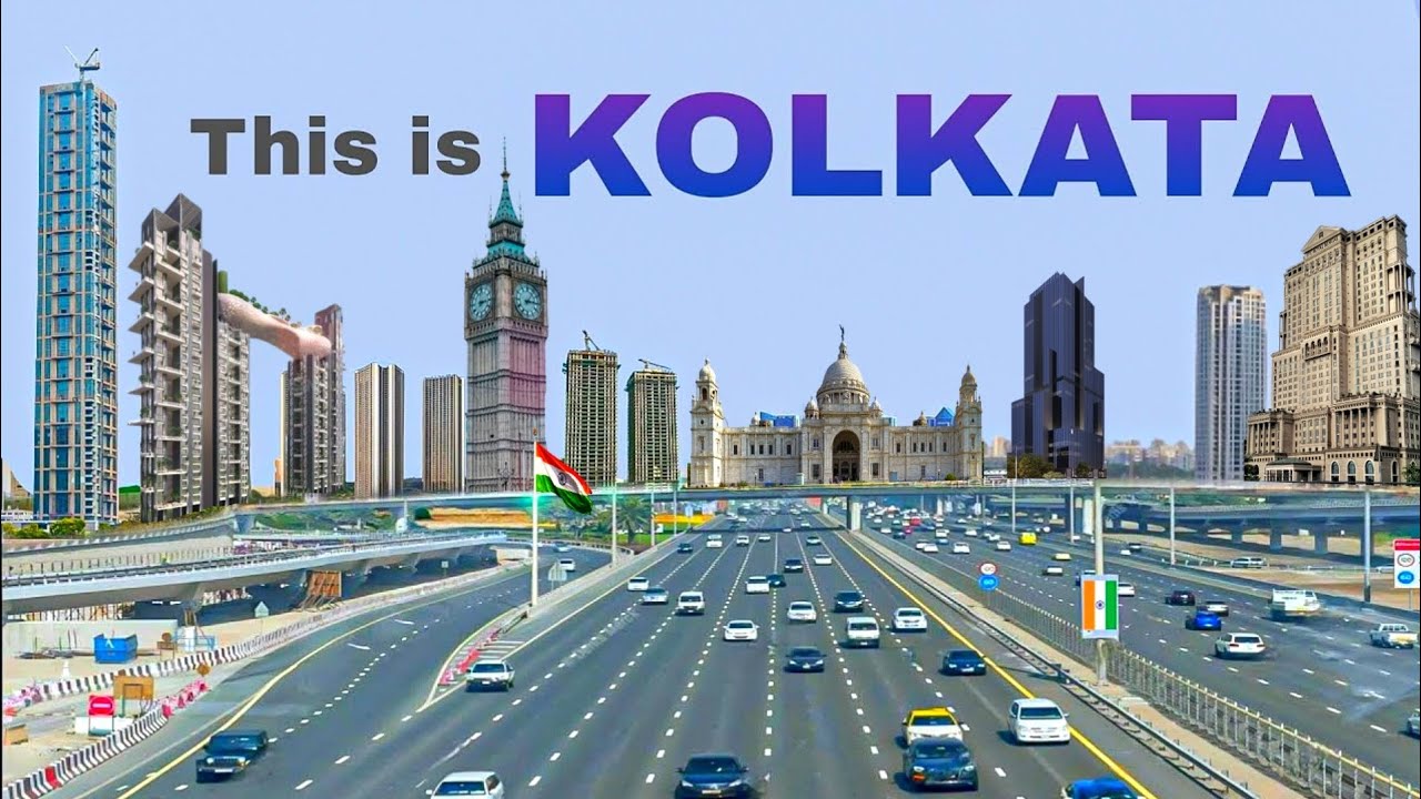 Kolkata City | capital of West bengal | City of Joy | New town Kolkata | Kolkata City 4k Drone View