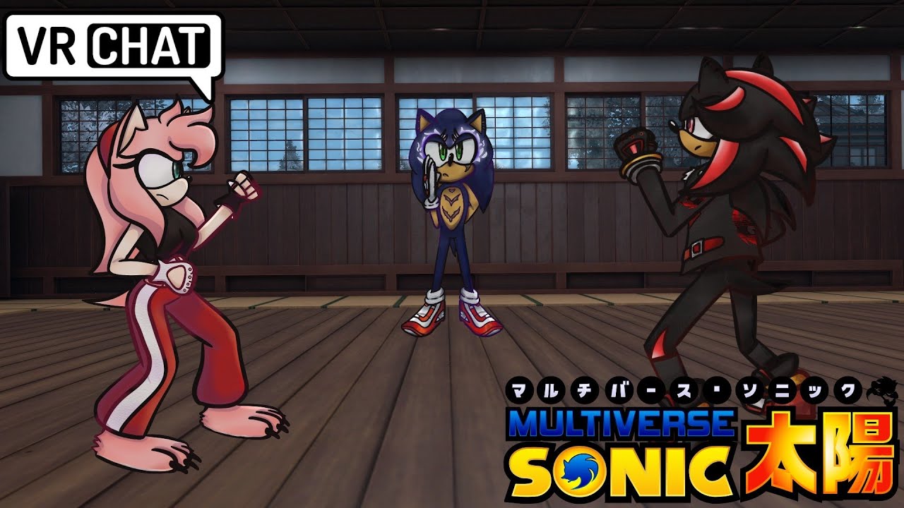 Multiverse Sonic Watches Shadow Spar With Agape Amy [VRChat]