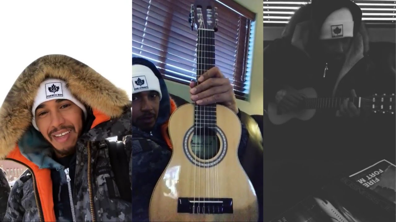 Playing the Guitar!! I Lewis Hamilton Snapchat Vlogs