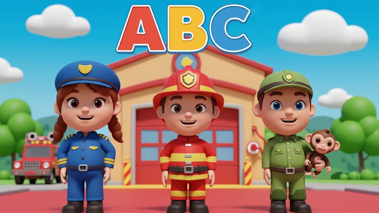 Alphabet occupations l ABC jobs and occupation song for kids