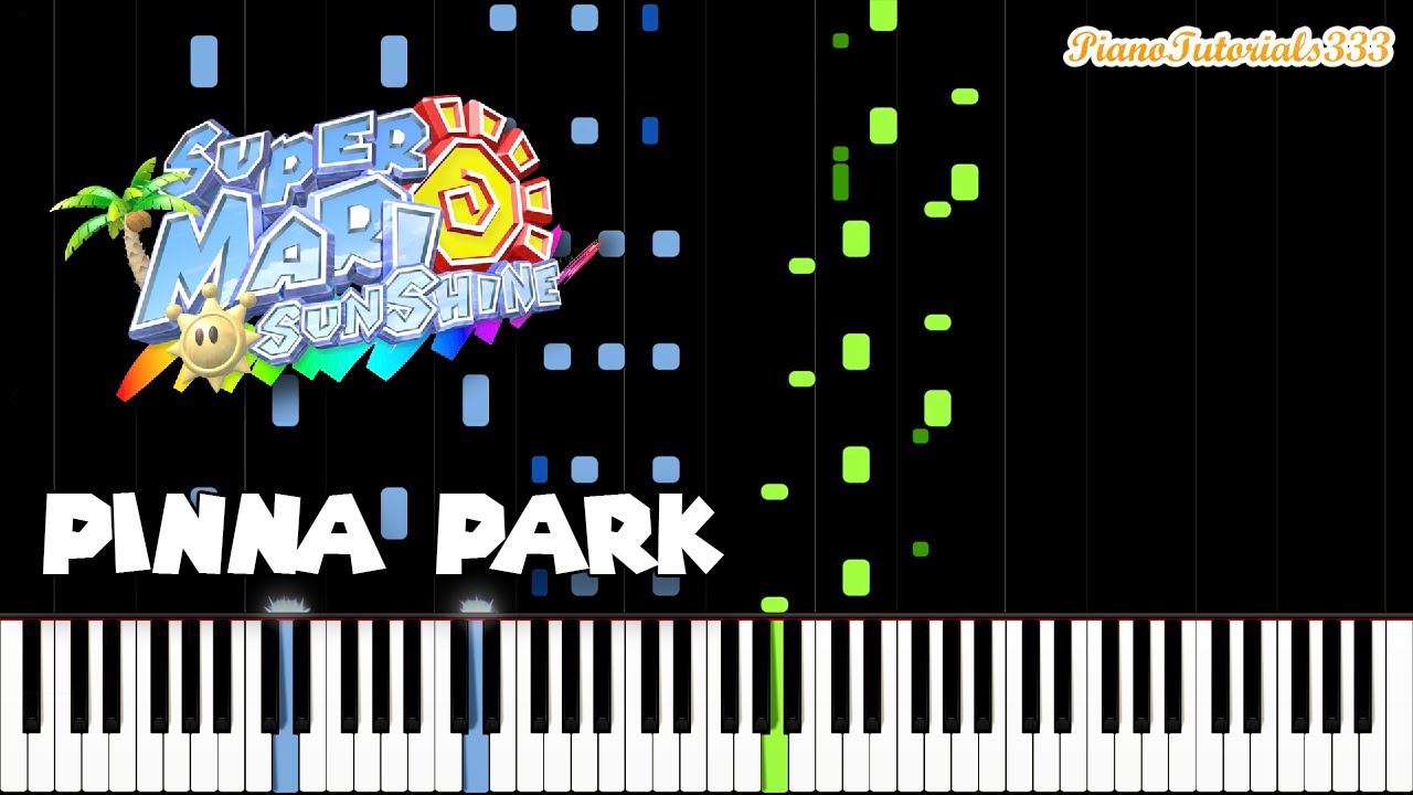 Pinna Park - Super Mario Sunshine (Piano Tutorial) [Super Mario 3D All Stars]