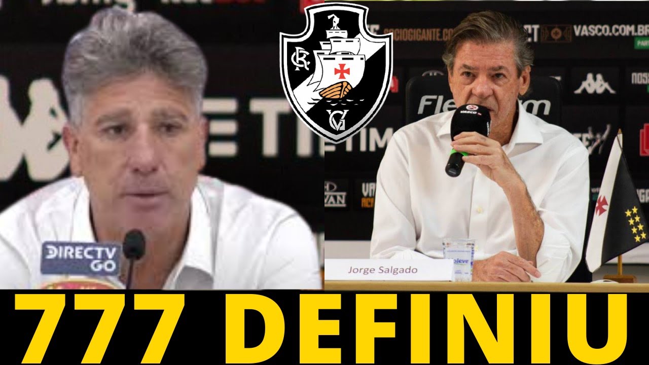 💢⚠️ AGORA SIM 💢⚠️ RENATO GA&Uacute;CHO NOVO T&Eacute;CNICO DO VASCO ? | NOT&Iacute;CIA DO VASCO