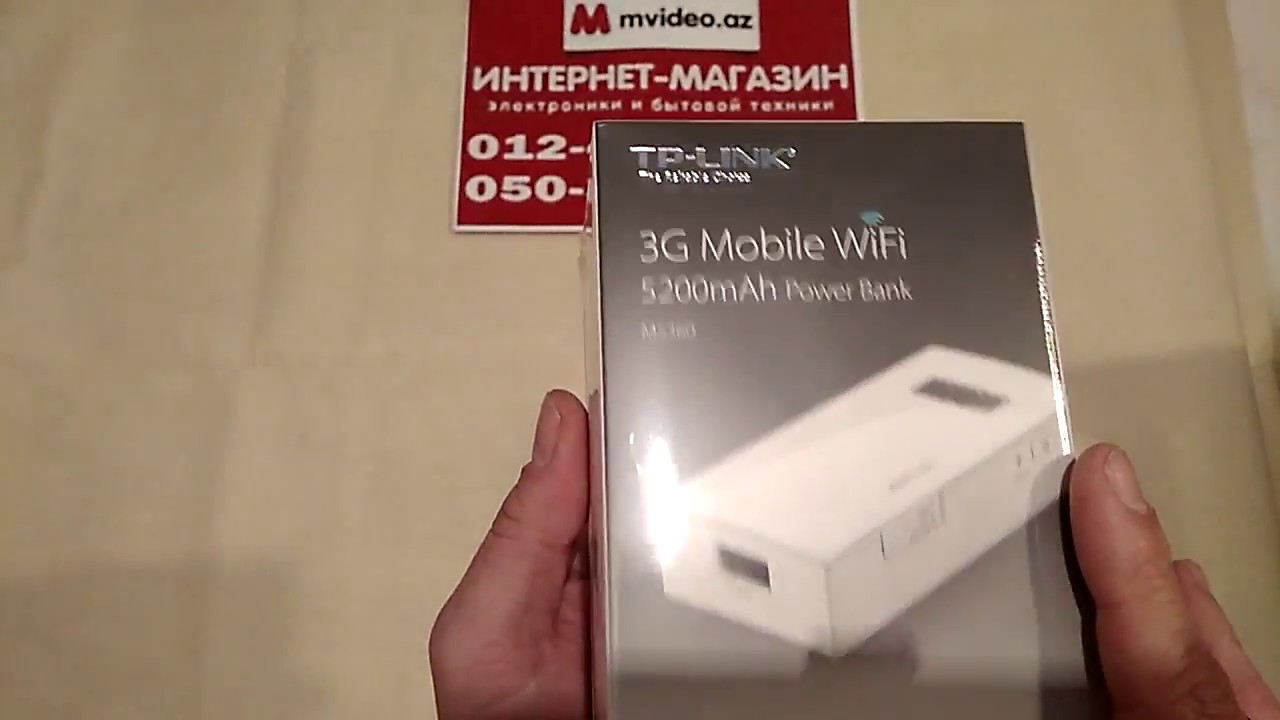 ВНЕШНИЙ АККУМУЛЯТОР TP-LINK POWER BANG 5200 MAH + 3G MOBILE WI-FI (M5360) в Баку / Bakida