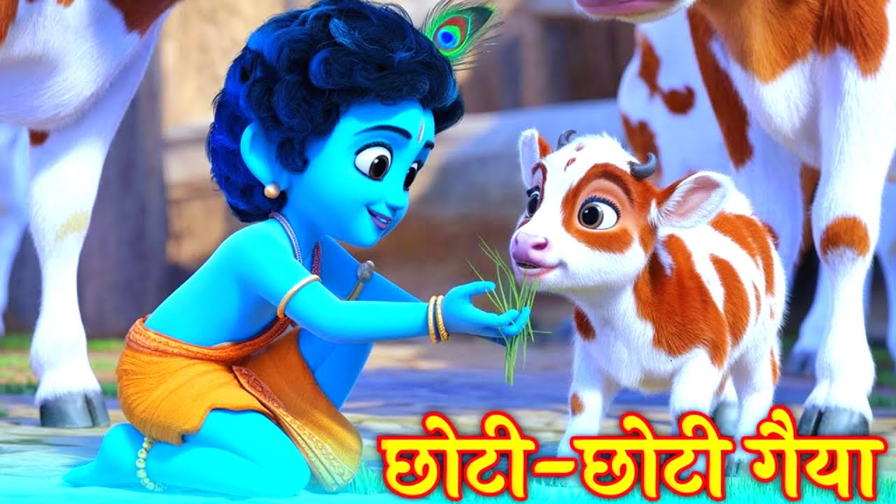 छोटी छोटी गैया - Choti Choti Gaiya Chote Chote Gwal | Krishna Bal Leela | Little Krishna Song