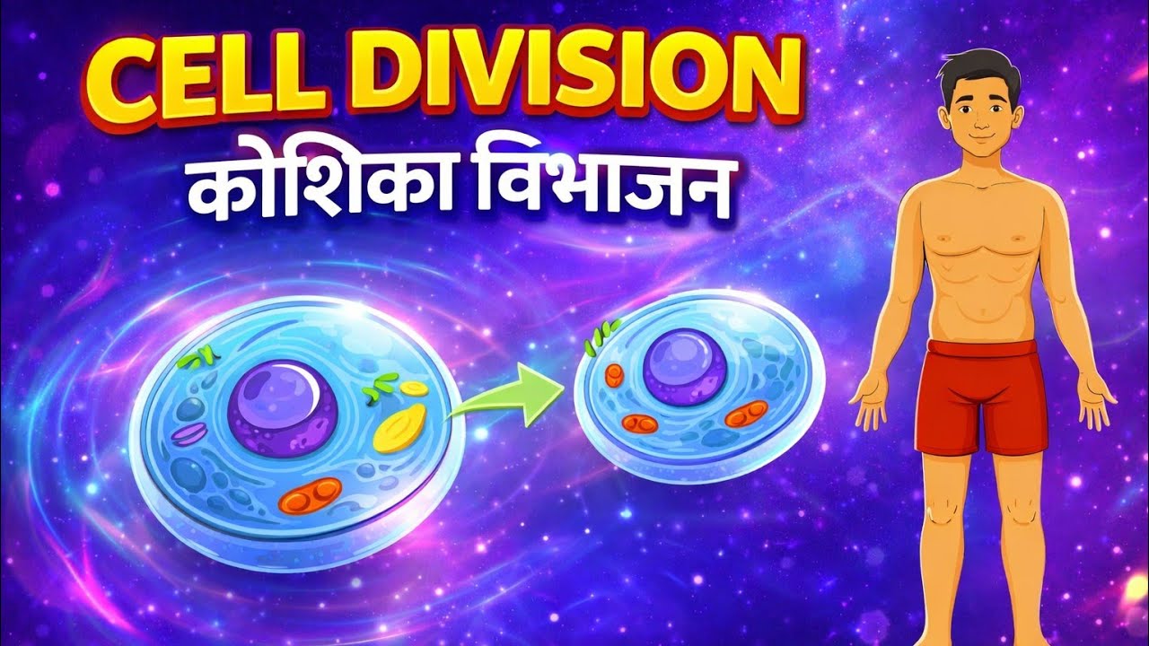 Cell Division in One Video | कोशिका विभाजन | Hindi/ English