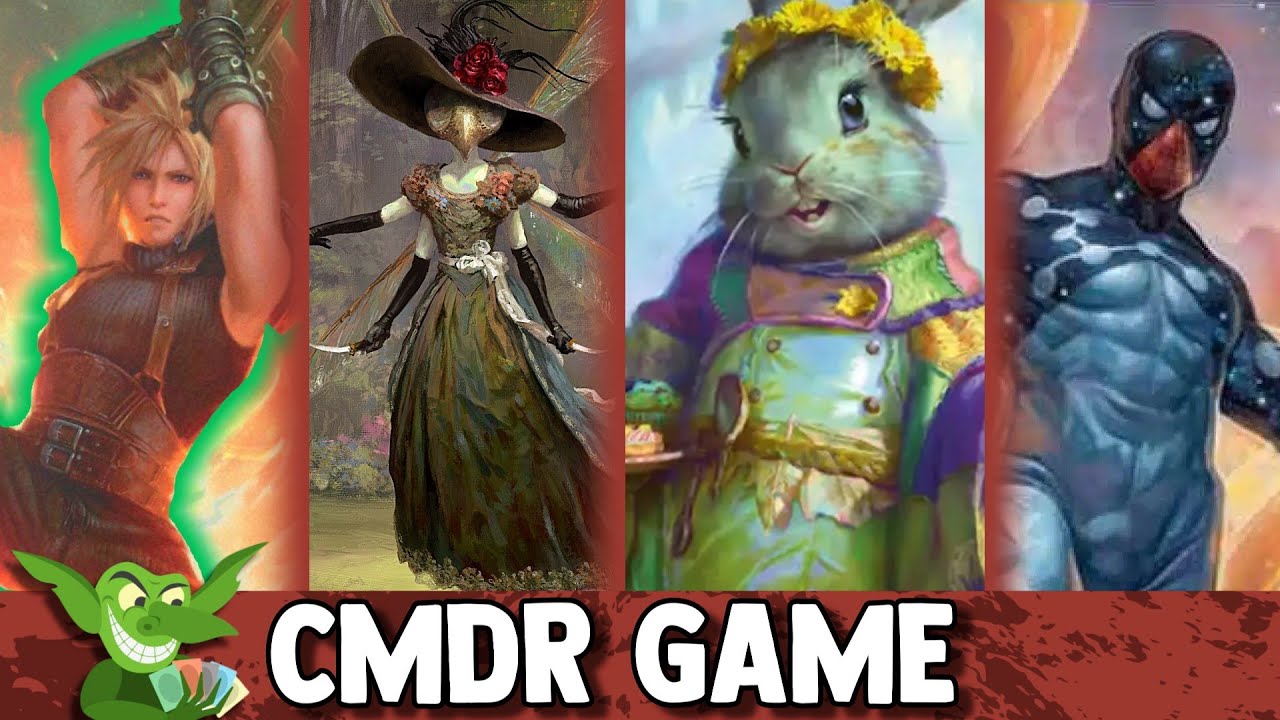 Cloud, Ex-SOLDIER VS Xira Arien VS Ms. Bumbleflower VS Cosmic Spider-Man Commander Game play