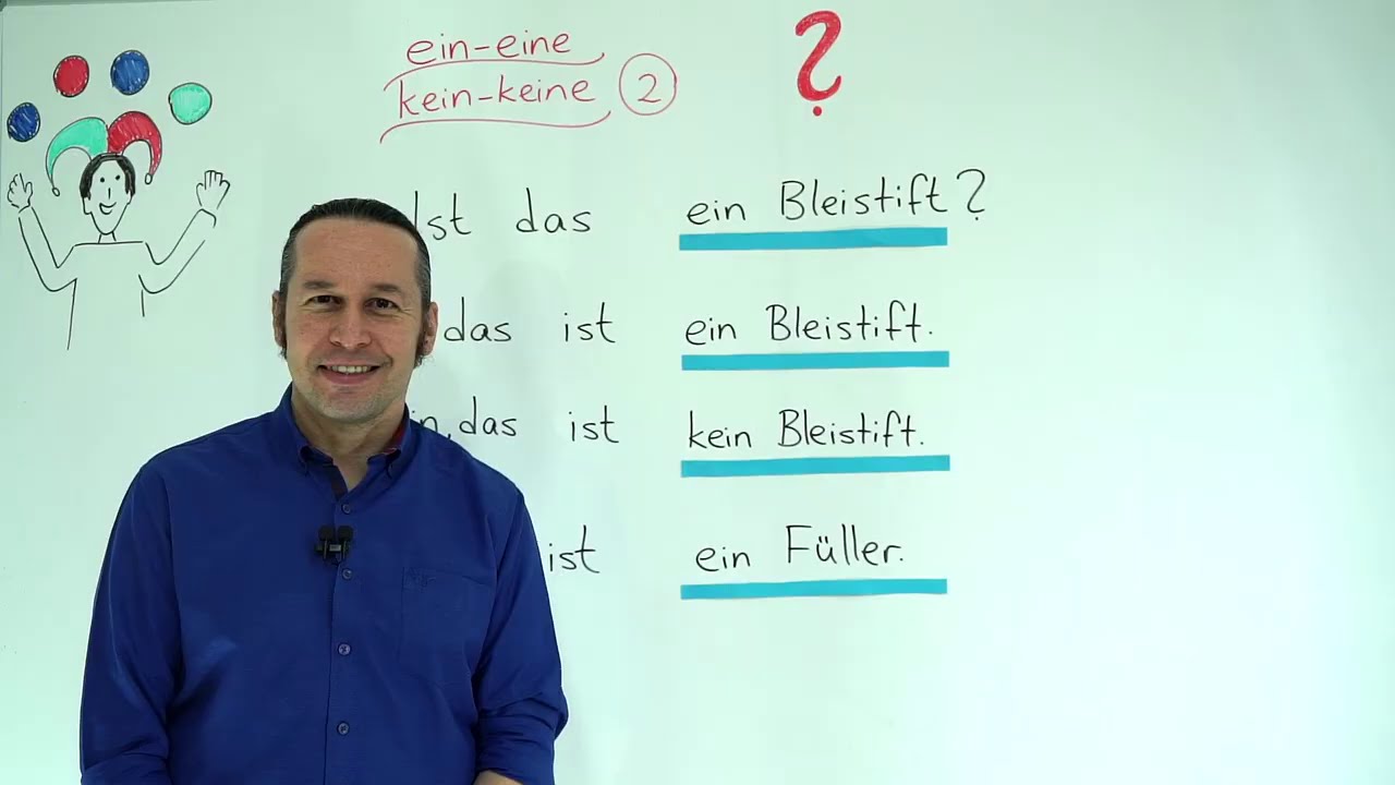 Almanca Temel A1/A2 Ders - 8 Ein Eine Kein Keine Bölüm - 2 Almanca Soru Cümleleri - Almanca Cevaplar