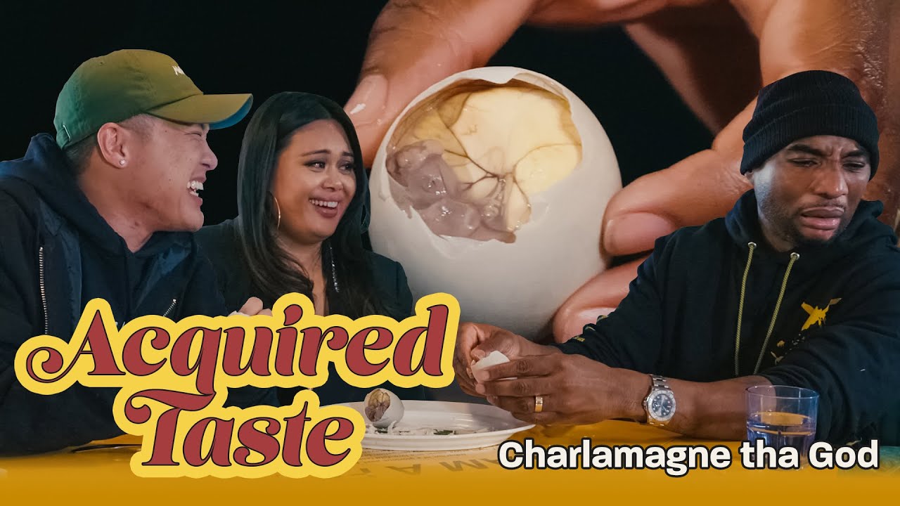Tim Chantarangsu & Charlamagne Tha God Try Fertilized Duck Egg || Acquired Taste