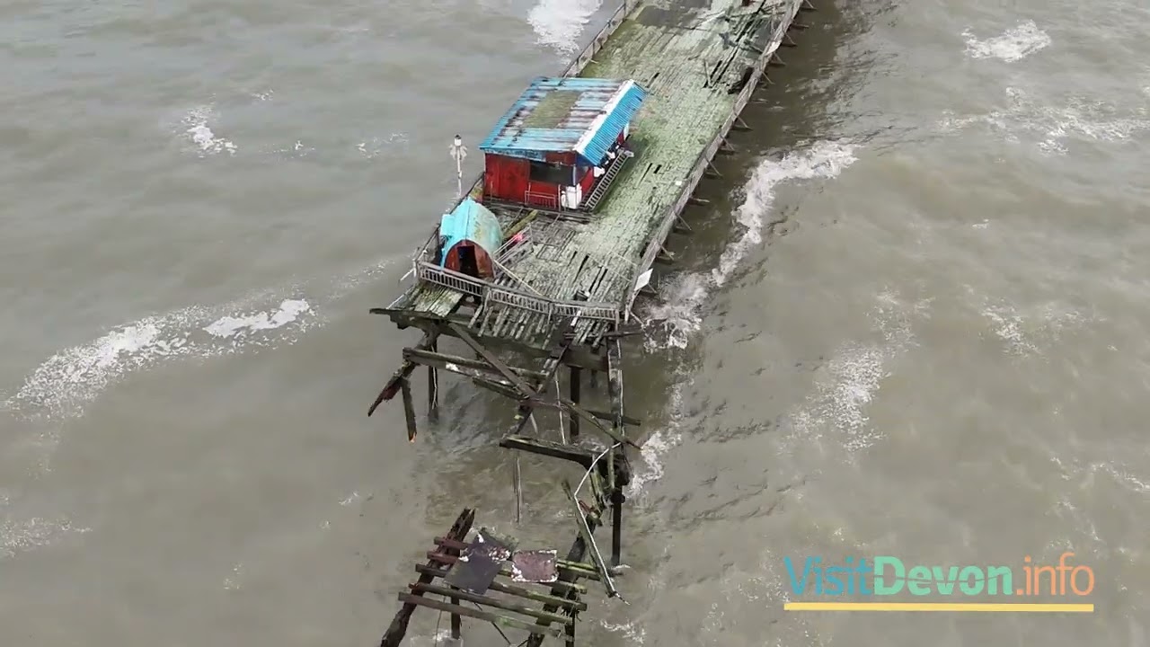 Aerial Footage Reveal Storm Ingrid's Wrath: Teignmouth Pier Damaged