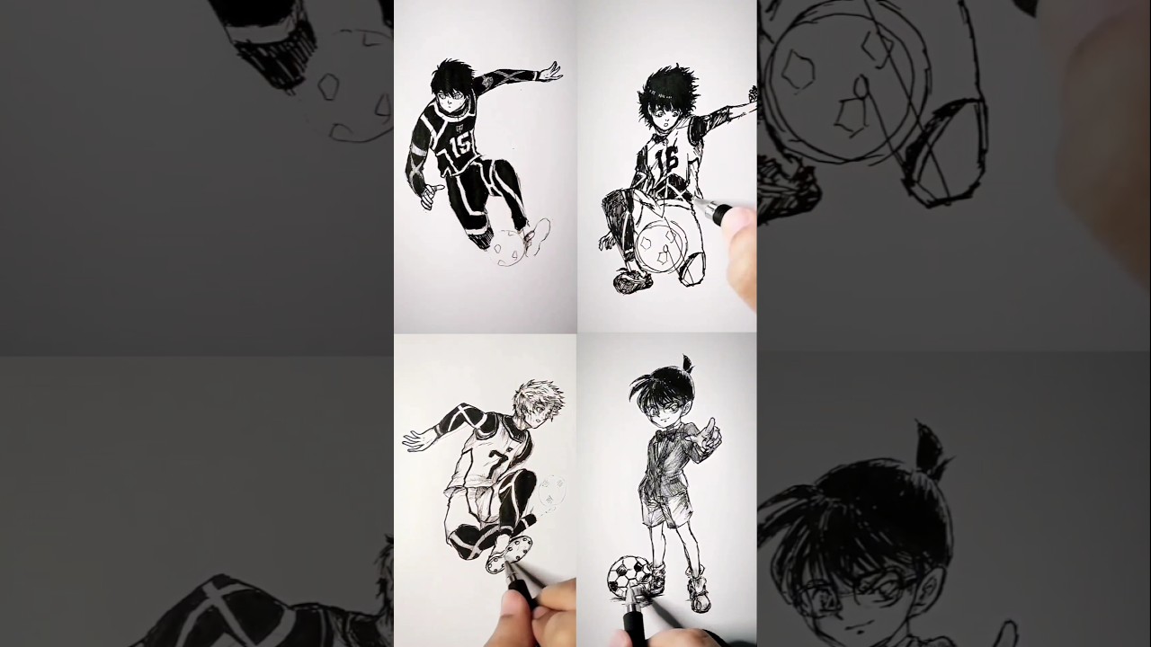 Speed drawing StickMan FootBall Players 😳 