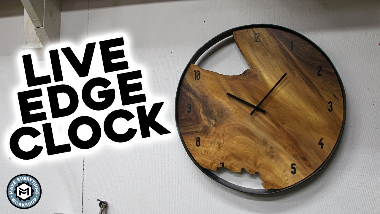 Making A Live Edge Clock