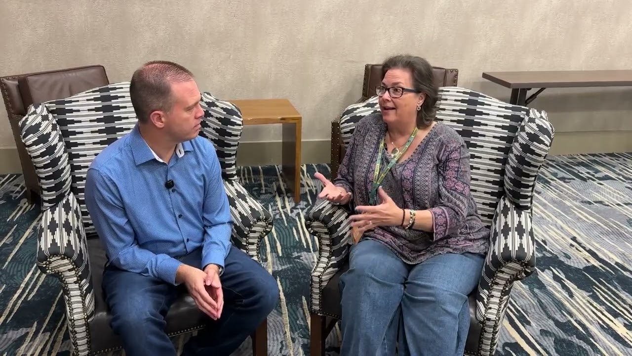 Crime Scene Investigator and podcast host Sheryl McCollum talks with Nate Eaton at CrimeCon 2025