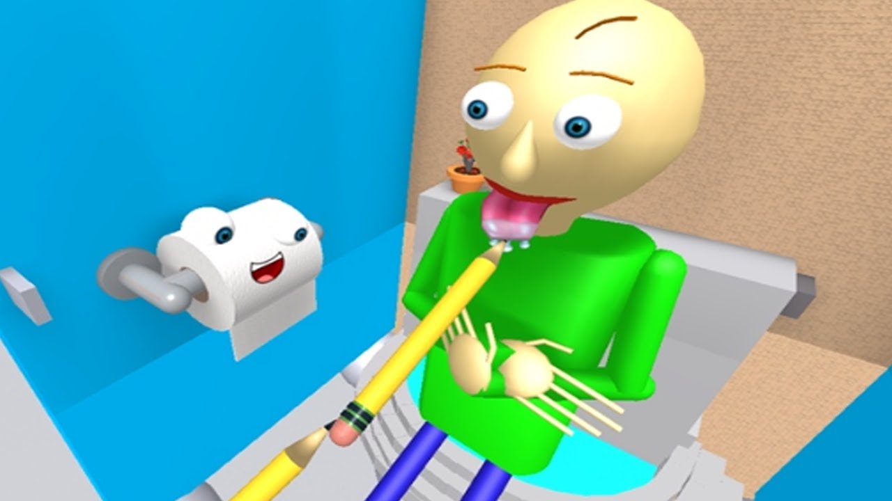 I Escape Baldi Obby In Roblox!