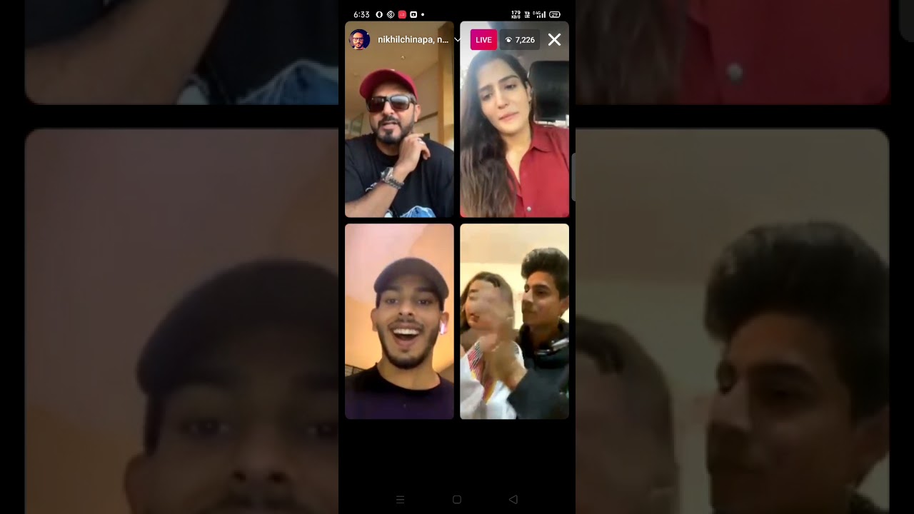 Nikhil chinapa with Riya and  vyomesh live  | Kat Kristian Splitsvilla X3|  celebrity instagram live
