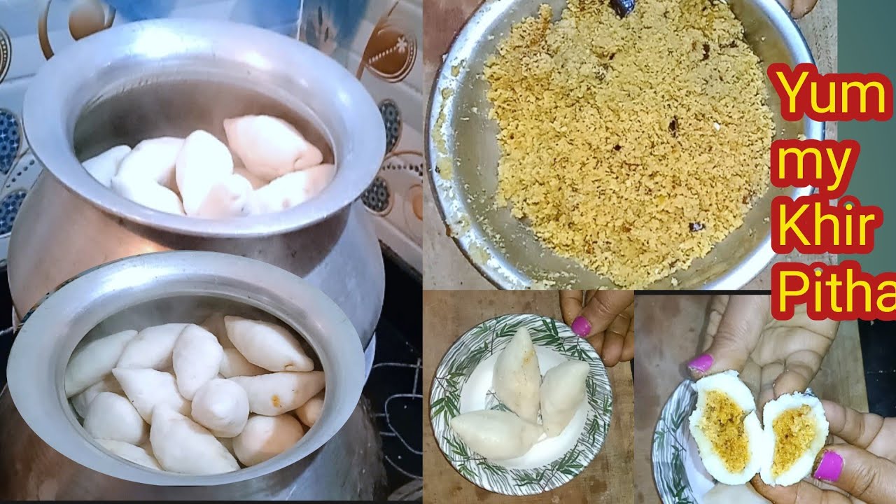 Bengali style Stuffed Pitha Recipe चावल के आटे का पिट्ठा (गुड़, नारियल, दूध ) | Rice Fara |मिठा पिठा 